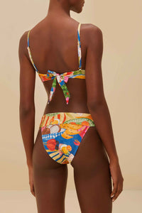 Summer picnic low-rise bikini bottoms - Red
