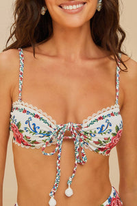 Flower Off White Haut de bikini - Flower Off White