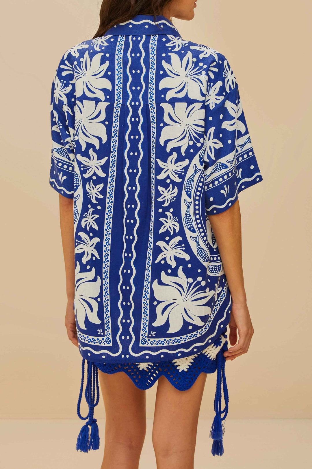 Chemise Ocean en lin - Bleu