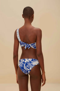 River Nature bandeau bikini top - Blue
