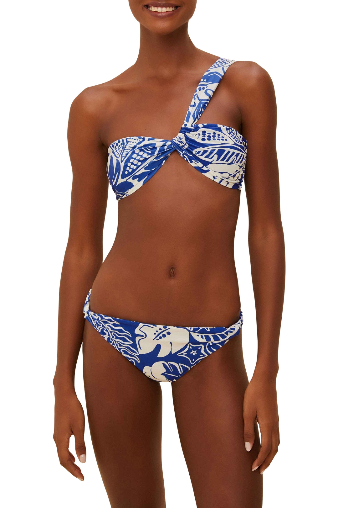 Bas de bikini taille basse River nature - Bleu