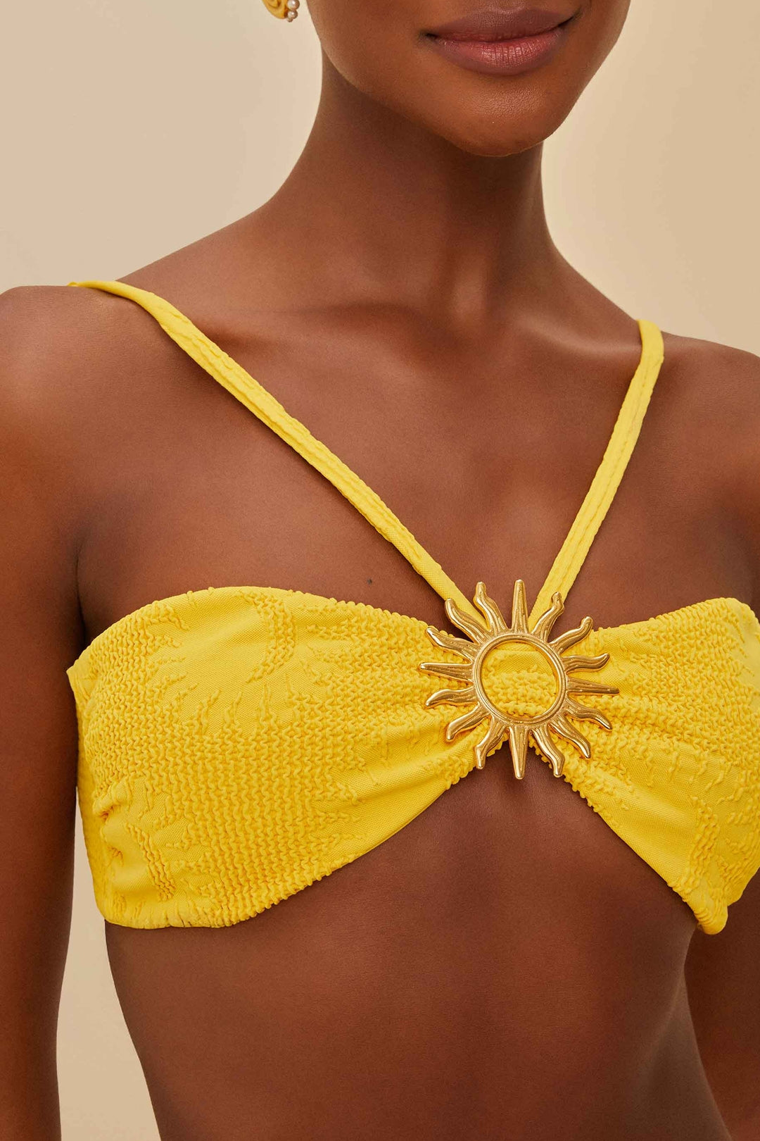 Haut de bikini bandeau Sunny Moon - Jaune