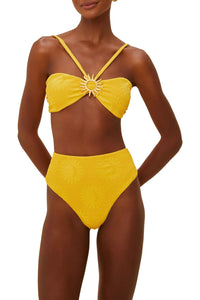 Haut de bikini bandeau Sunny Moon - Jaune