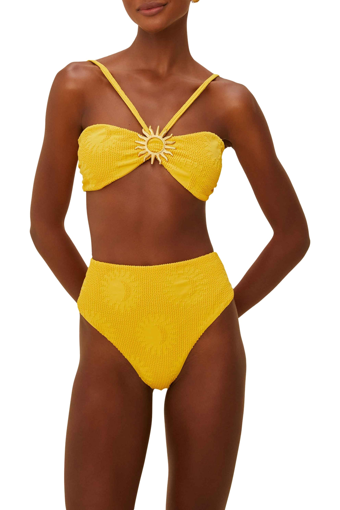 Haut de bikini bandeau Sunny Moon - Jaune