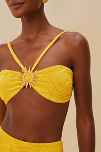 Haut de bikini bandeau Sunny Moon - Jaune