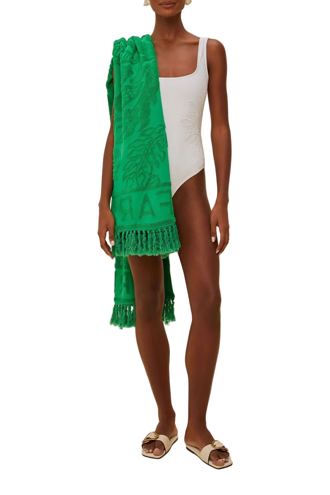 Serviette River Nature en coton - Vert