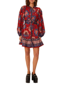 Robe courte Luang - Rouge