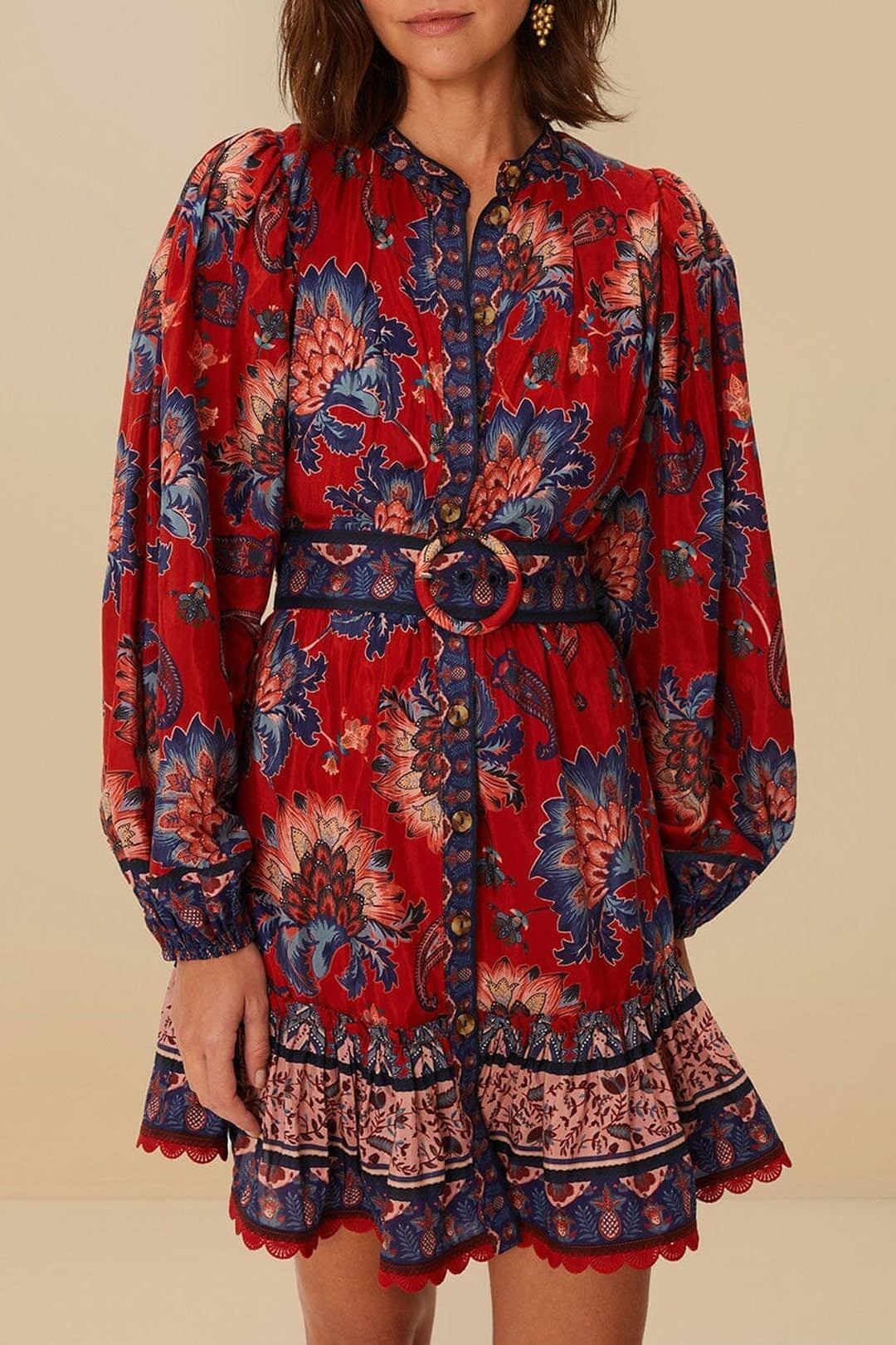 Robe courte Luang - Rouge