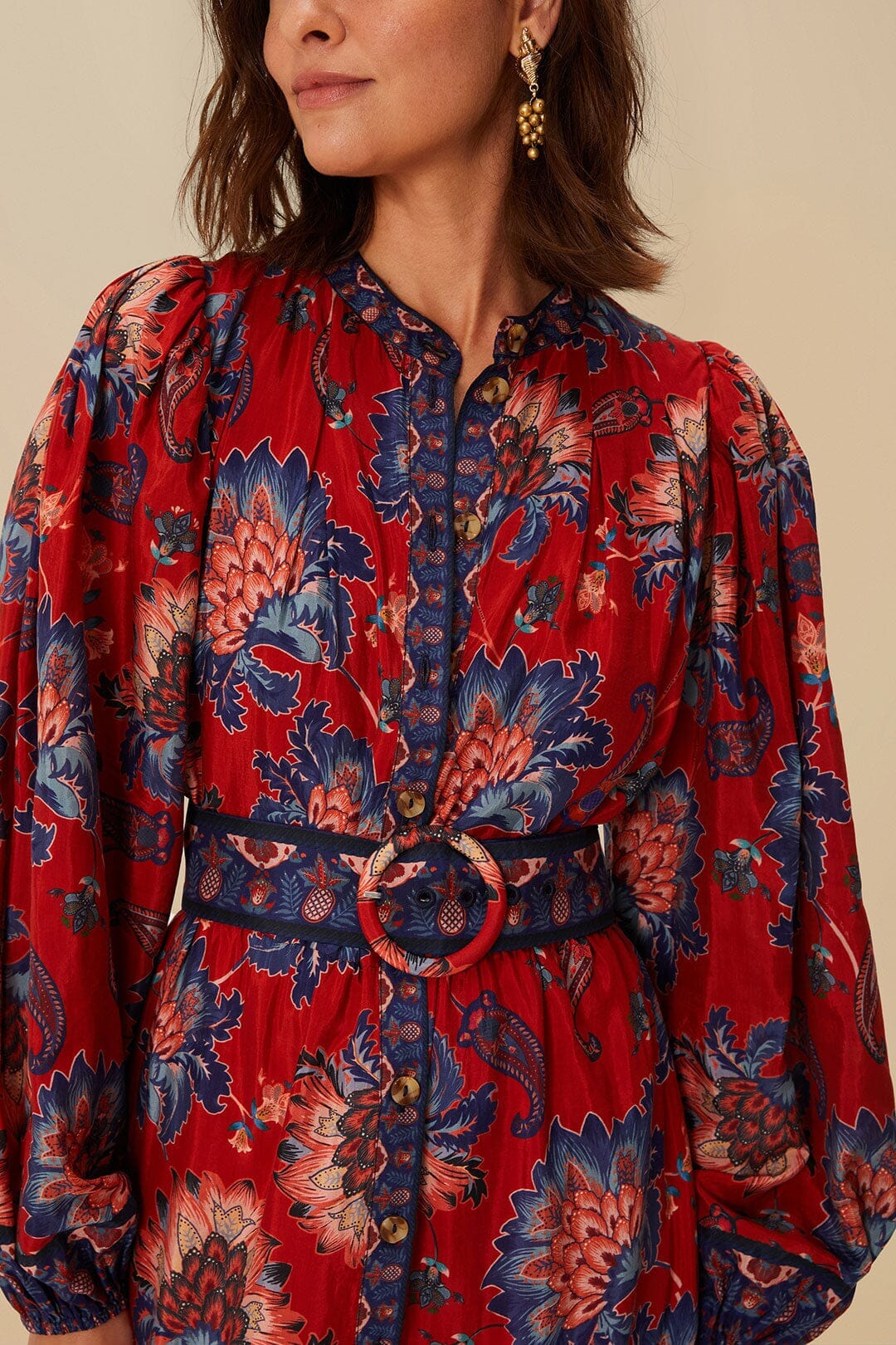 Robe courte Luang - Rouge