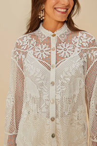 Chemise Landscape Guipure - Blanc