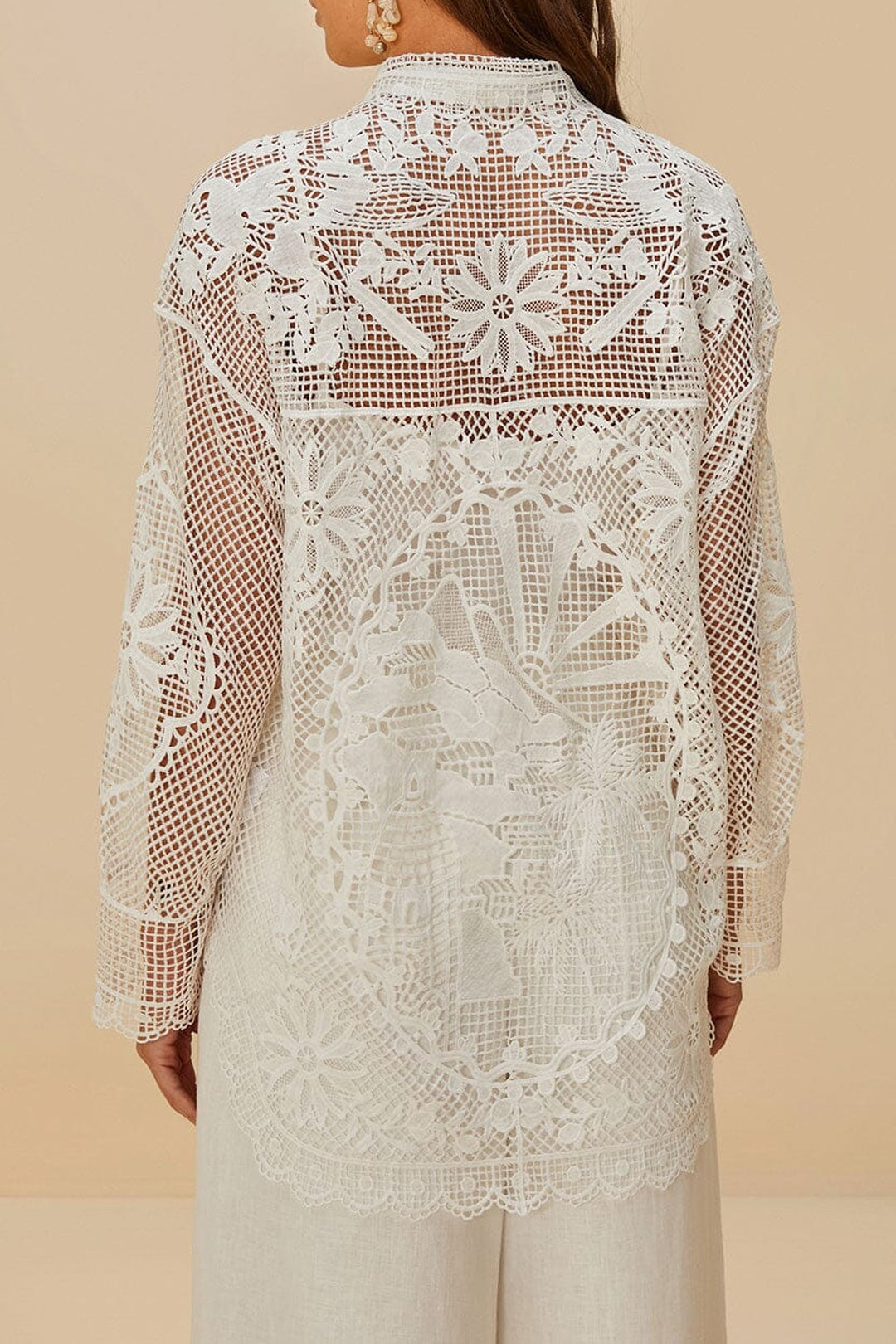 Chemise Landscape Guipure - Blanc