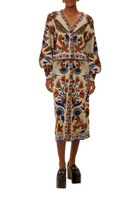Jupe midi Nature Land Sand - Beige
