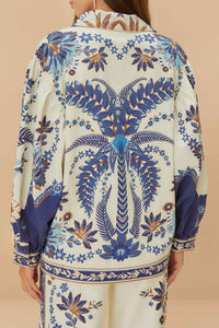 Veste Tapestry Tropical en coton - Bleu