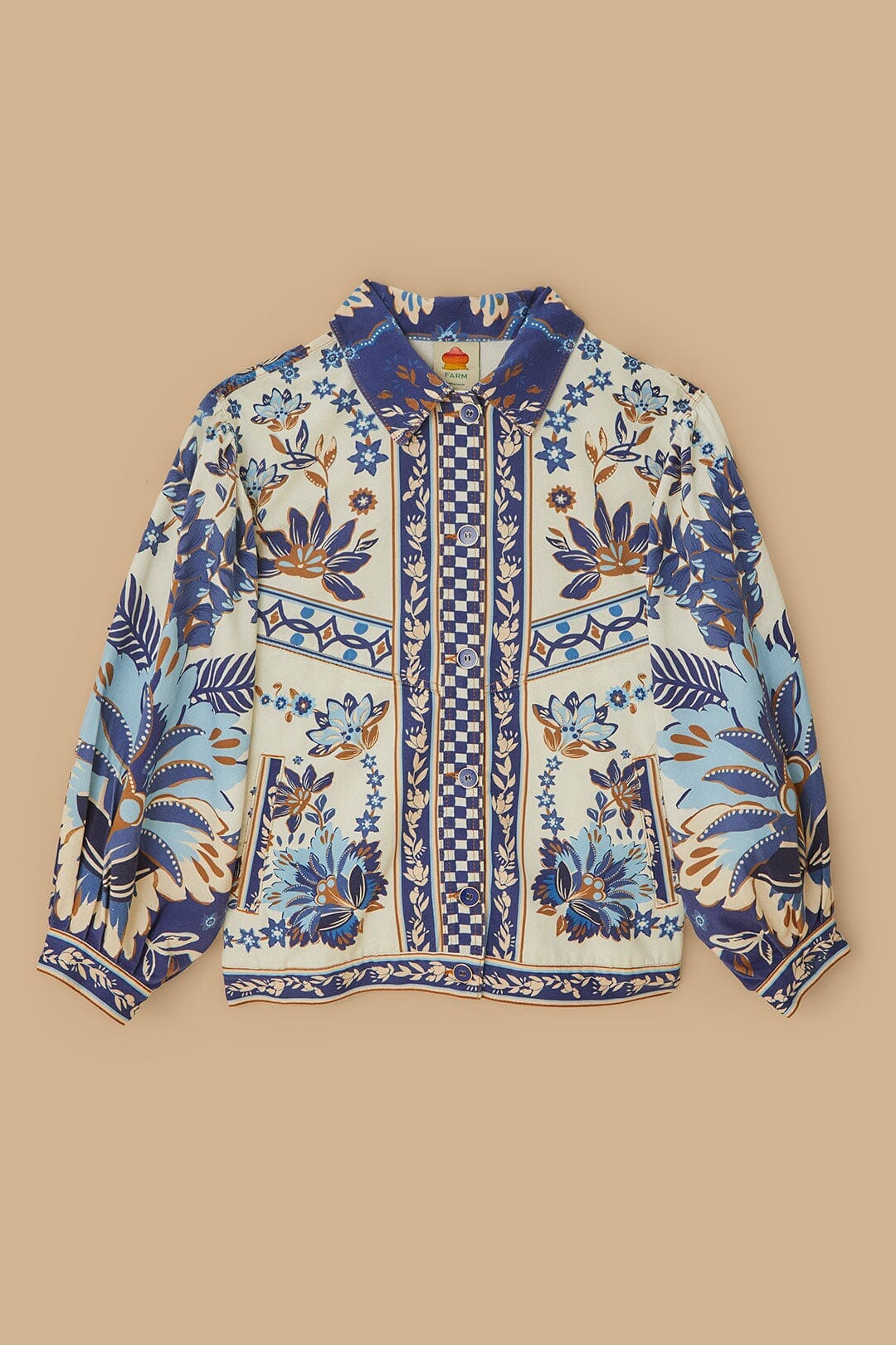 Veste Tapestry Tropical en coton - Bleu