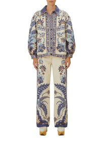 Pantalon Encanto Tropical en coton - Bleu