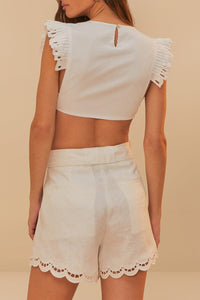 DJV_Off White Tops & T-Shirts - Off White