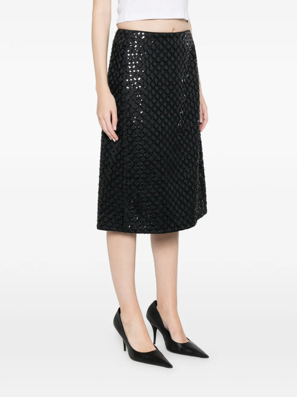 Sparkling Statement Skirt - Graphite