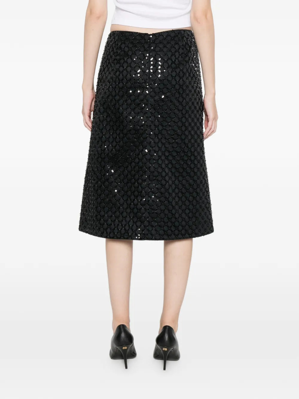 Sparkling Statement Skirt - Graphite