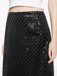 Sparkling Statement Skirt - Graphite