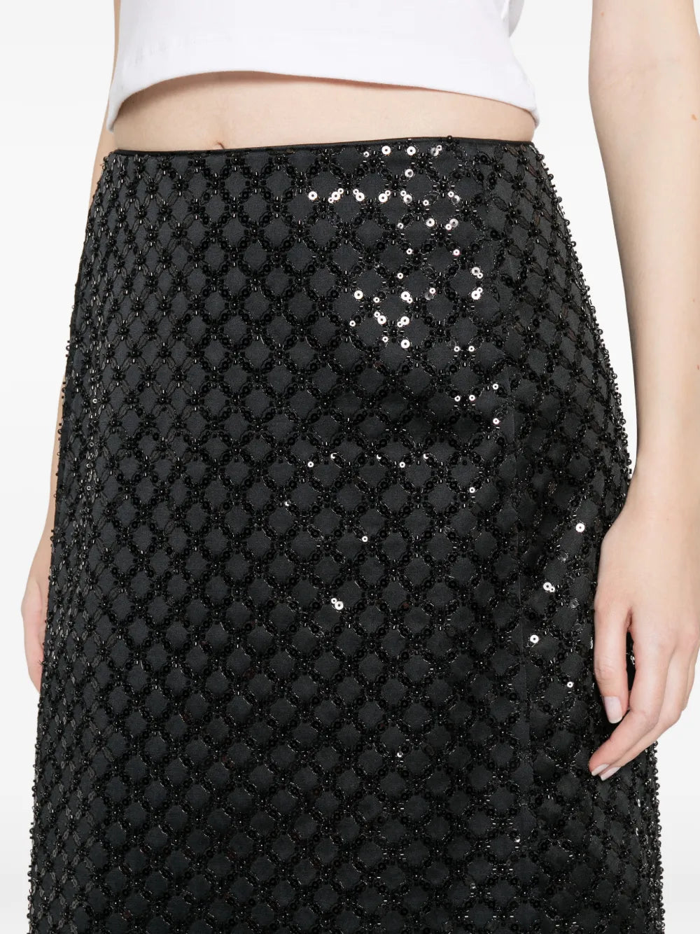 Sparkling Statement Skirt - Graphite