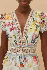 DJV_Greek Garden Off White Tops & T-Shirts - Greek Garden Off White