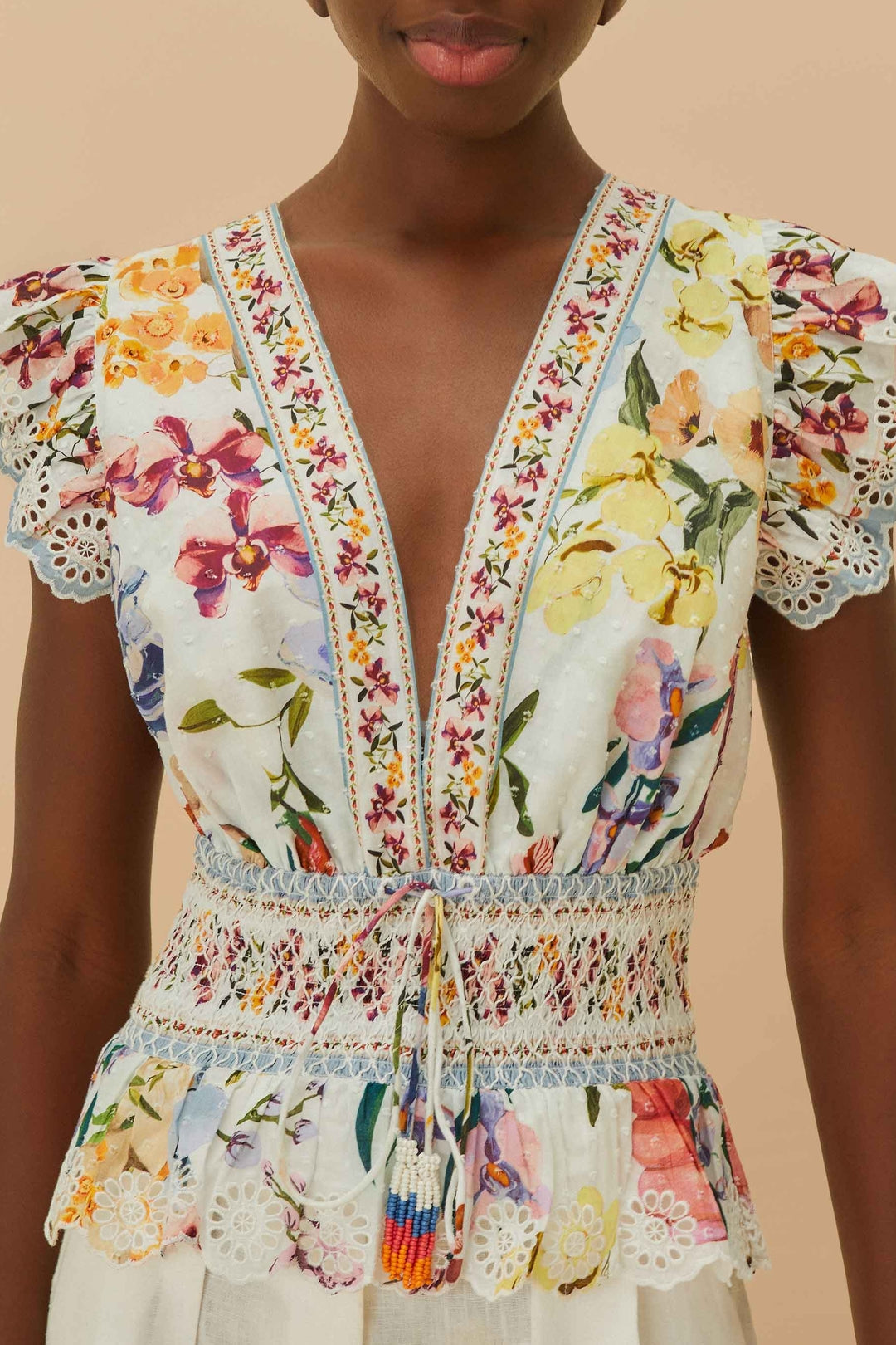 DJV_Greek Garden Off White Tops & T-Shirts - Greek Garden Off White