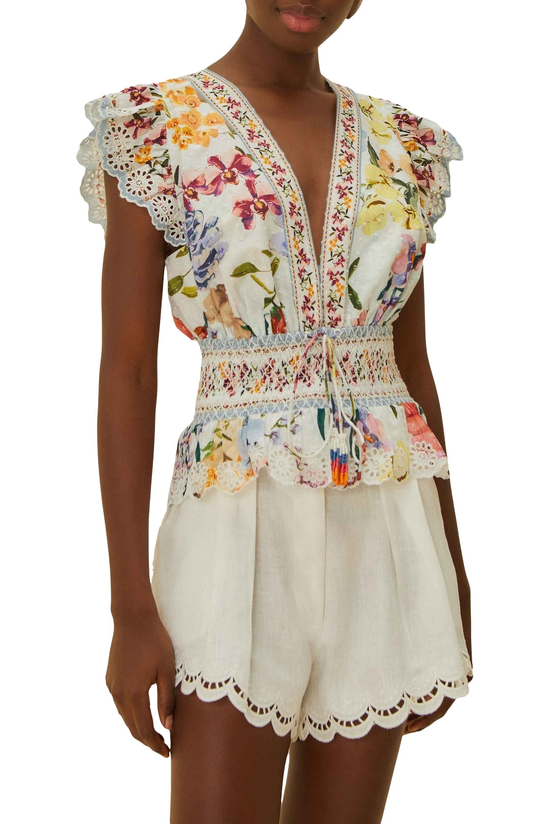 DJV_Greek Garden Off White Tops & T-Shirts - Greek Garden Off White