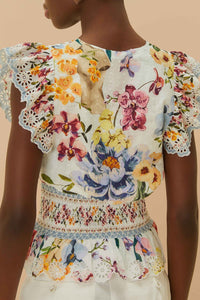 DJV_Greek Garden Off White Tops & T-Shirts - Greek Garden Off White
