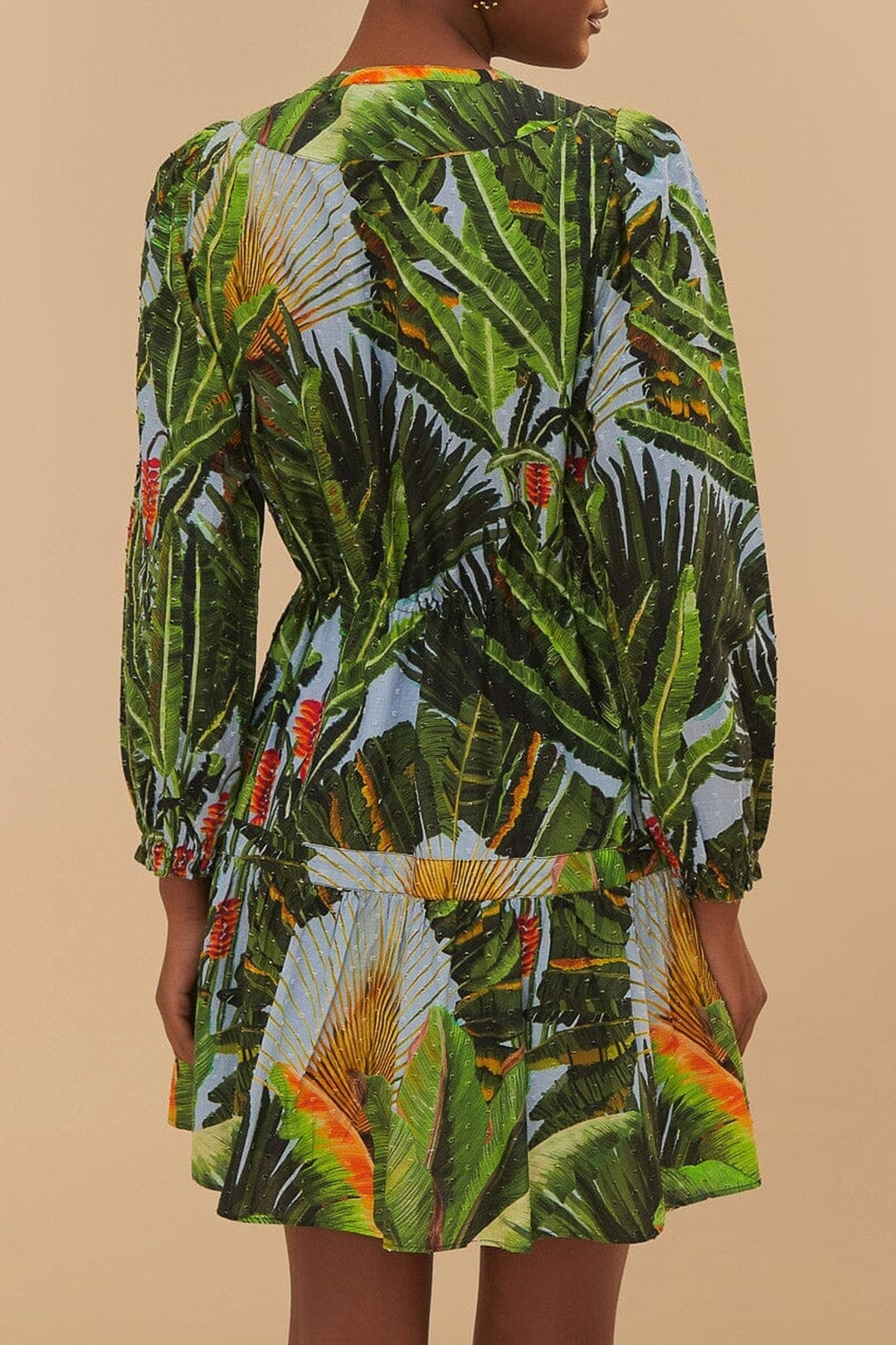 Robe courte Amazonia en coton - Vert