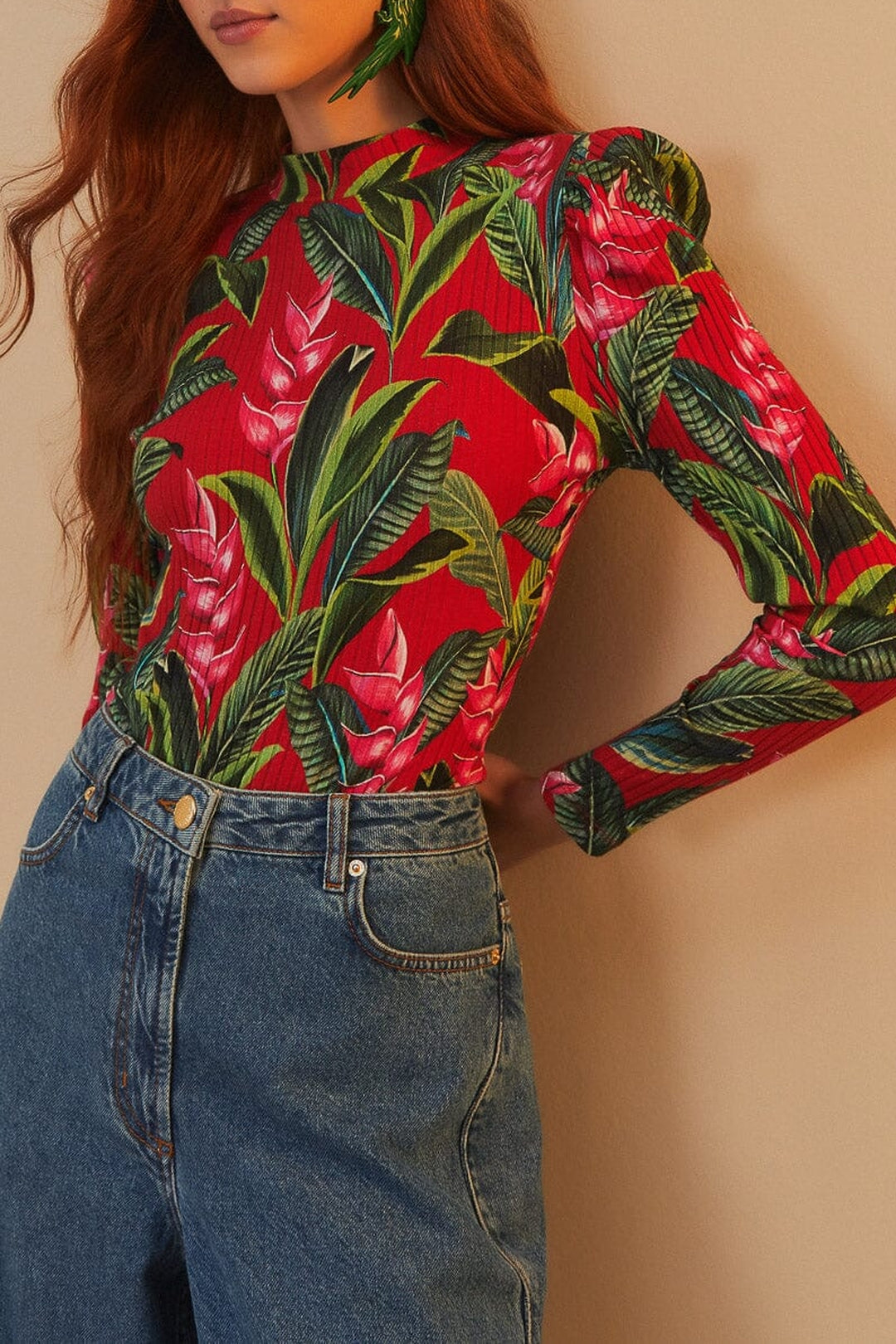 Body Dream Garden en coton - Rouge