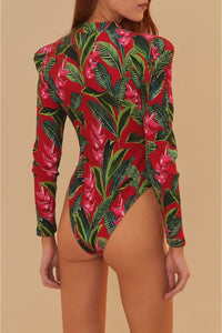 Body Dream Garden en coton - Rouge