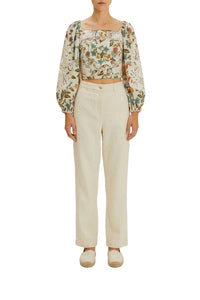 Botanicals Off White Blouse - Botanicals Off White