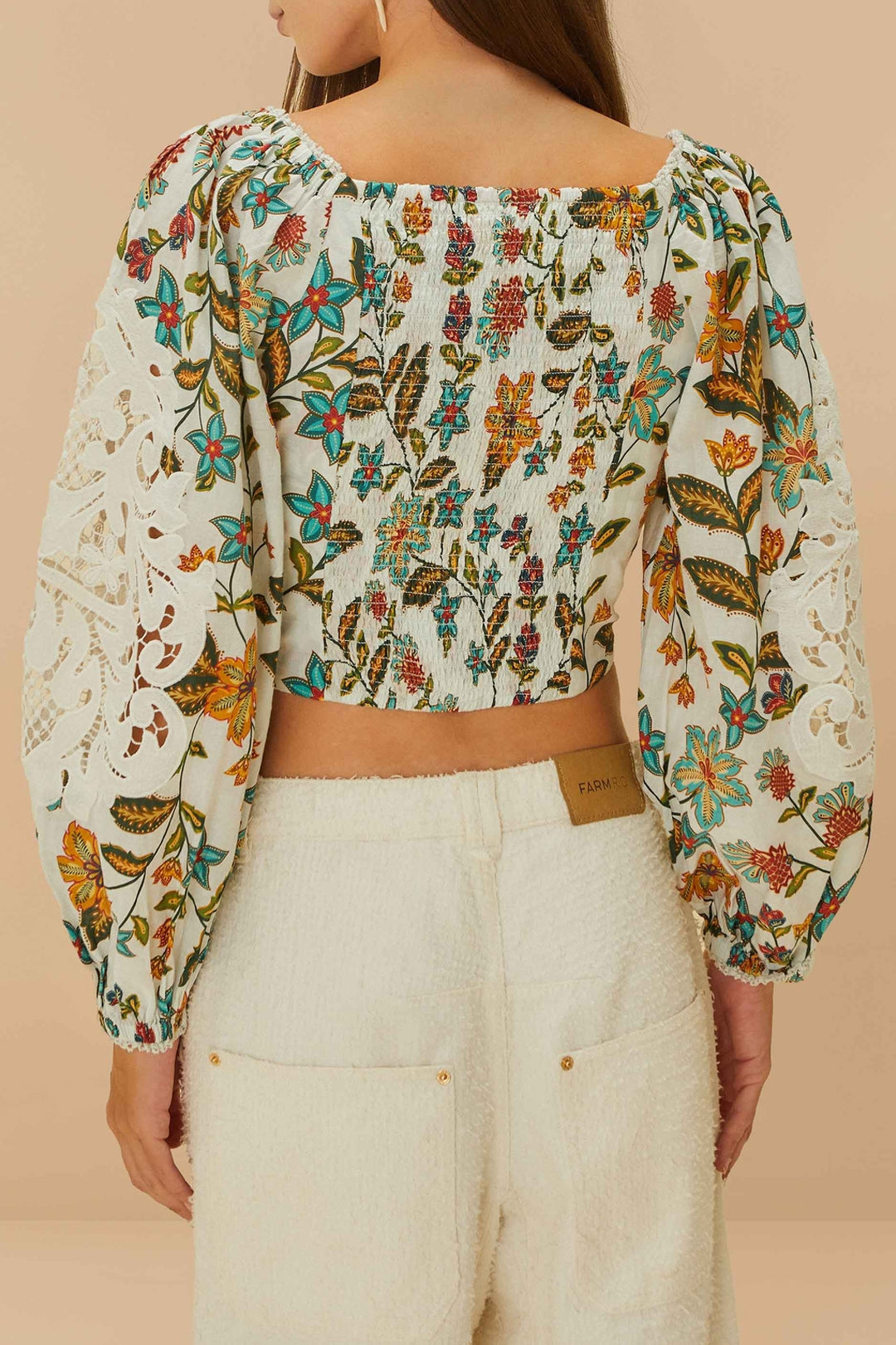 Botanicals cotton blouse - White