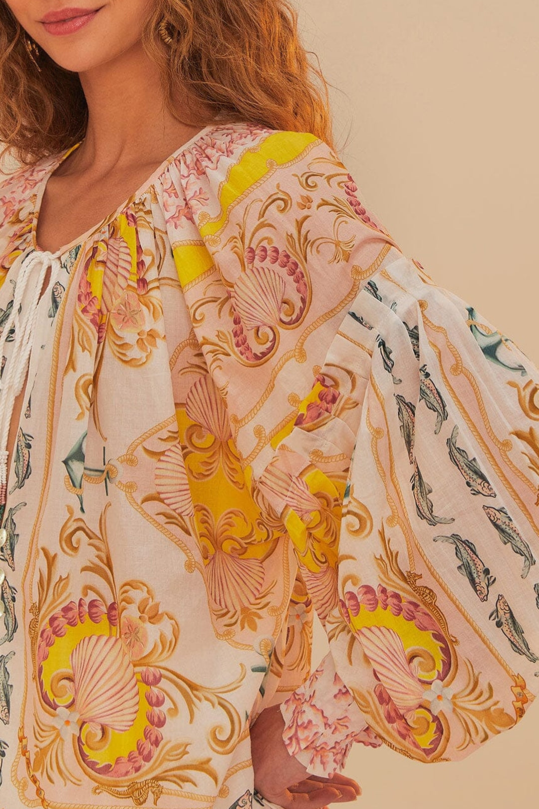 DJV_Maritime Magic Off White Chemises & Blouses - Maritime Magic Off White