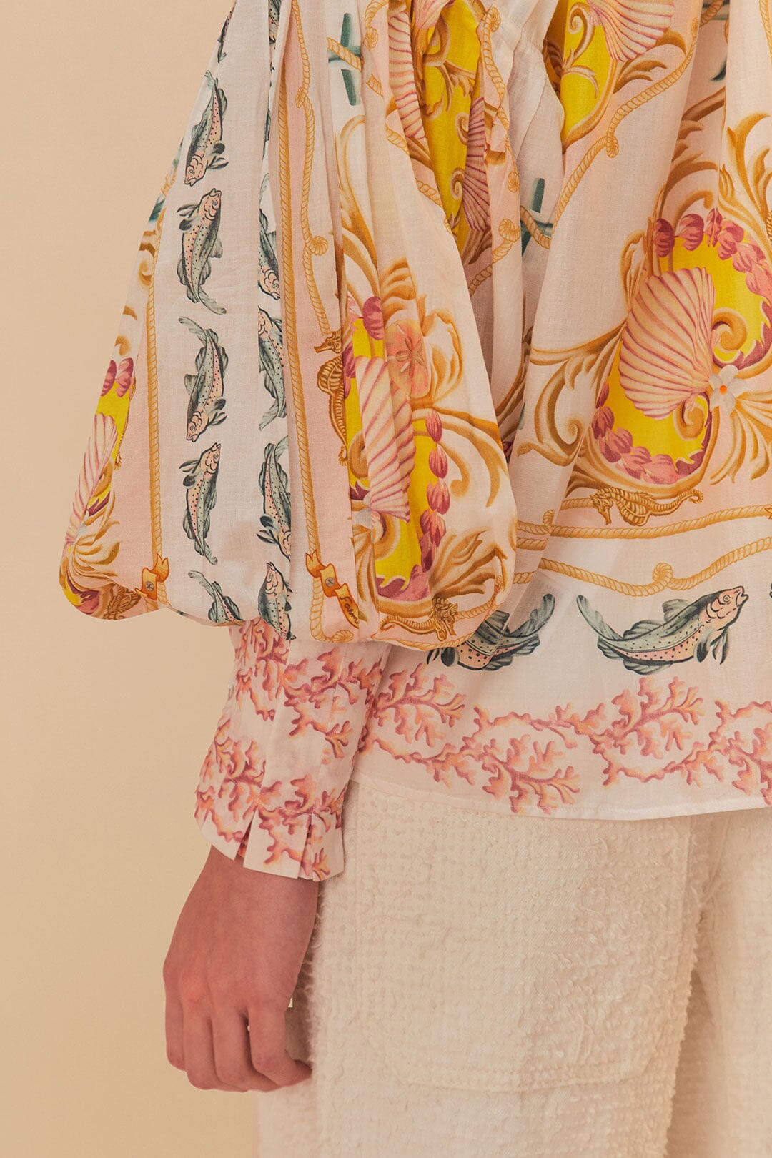 DJV_Maritime Magic Off White Chemises & Blouses - Maritime Magic Off White