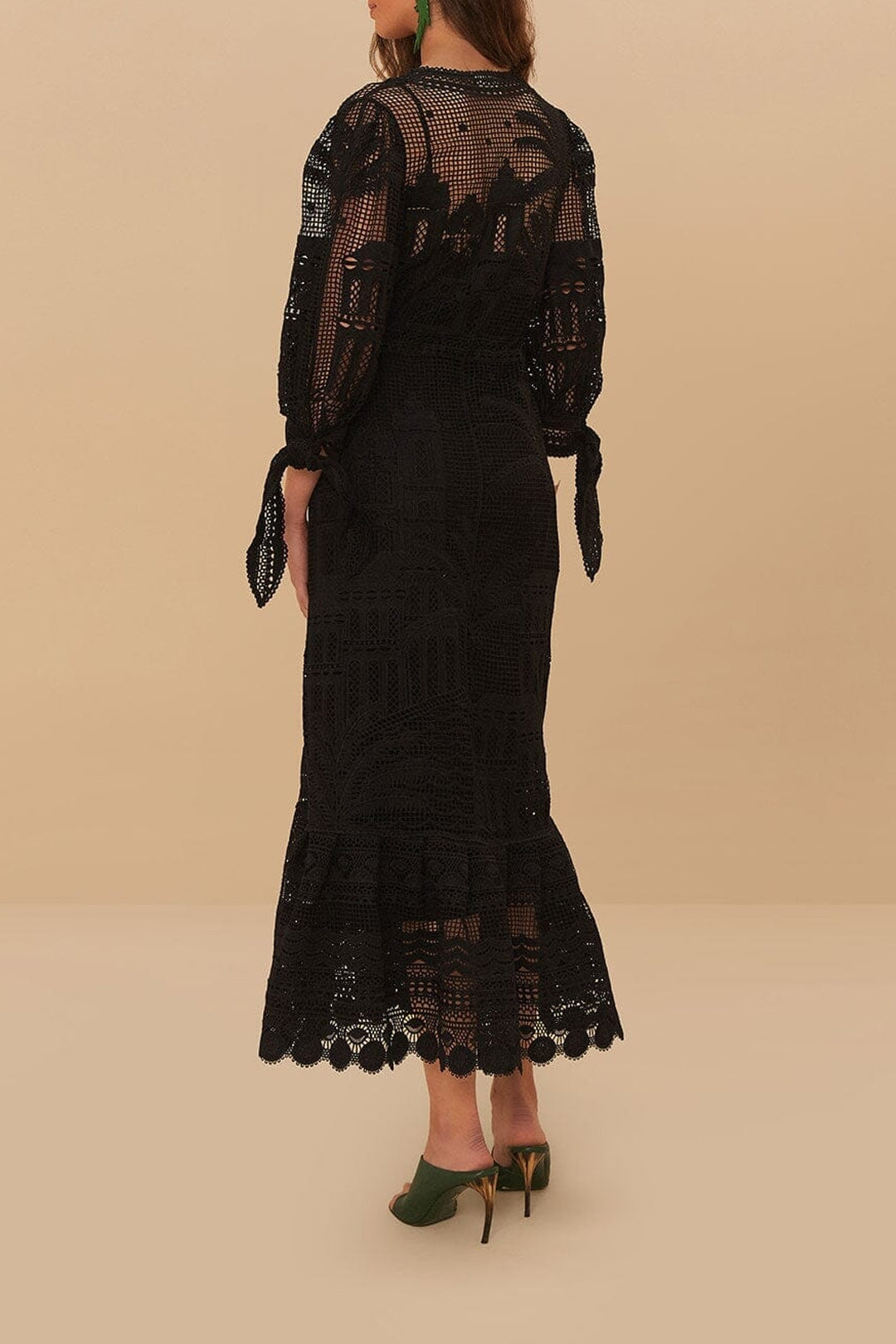 Robe midi Morada Boa - Noir
