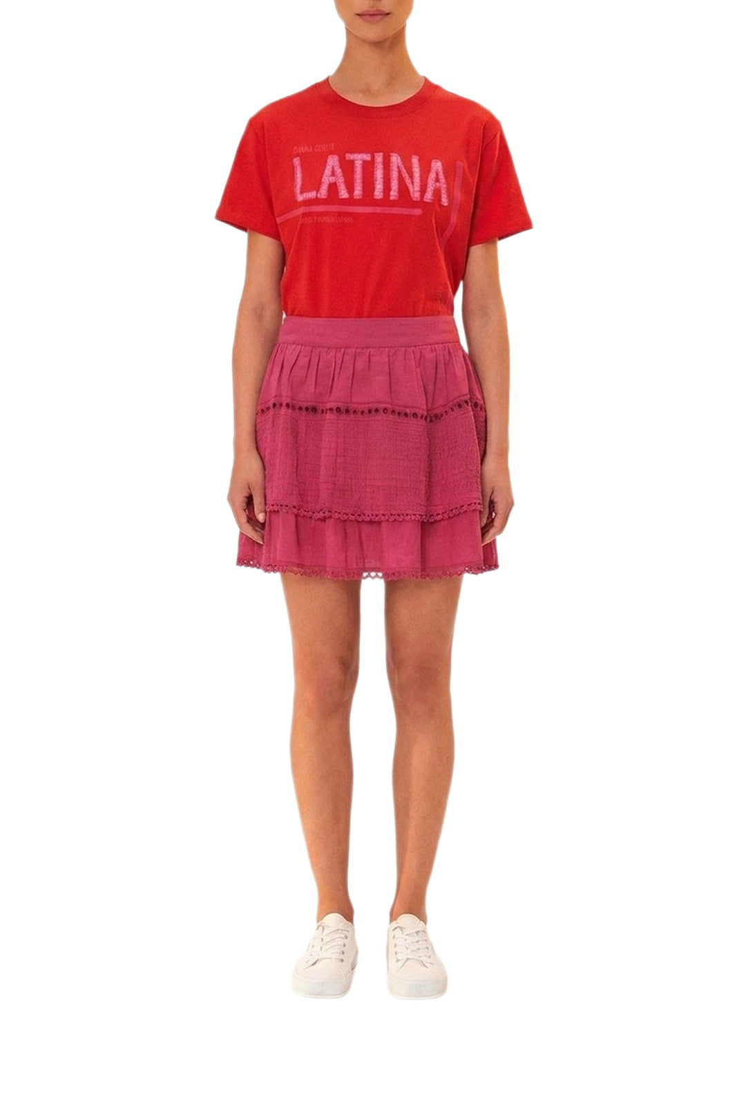 BADVIEW_DJV_Red Tops & T-Shirts - Red