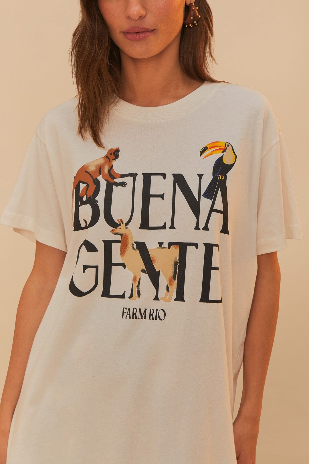 T-shirt Buena Gente en coton - Blanc