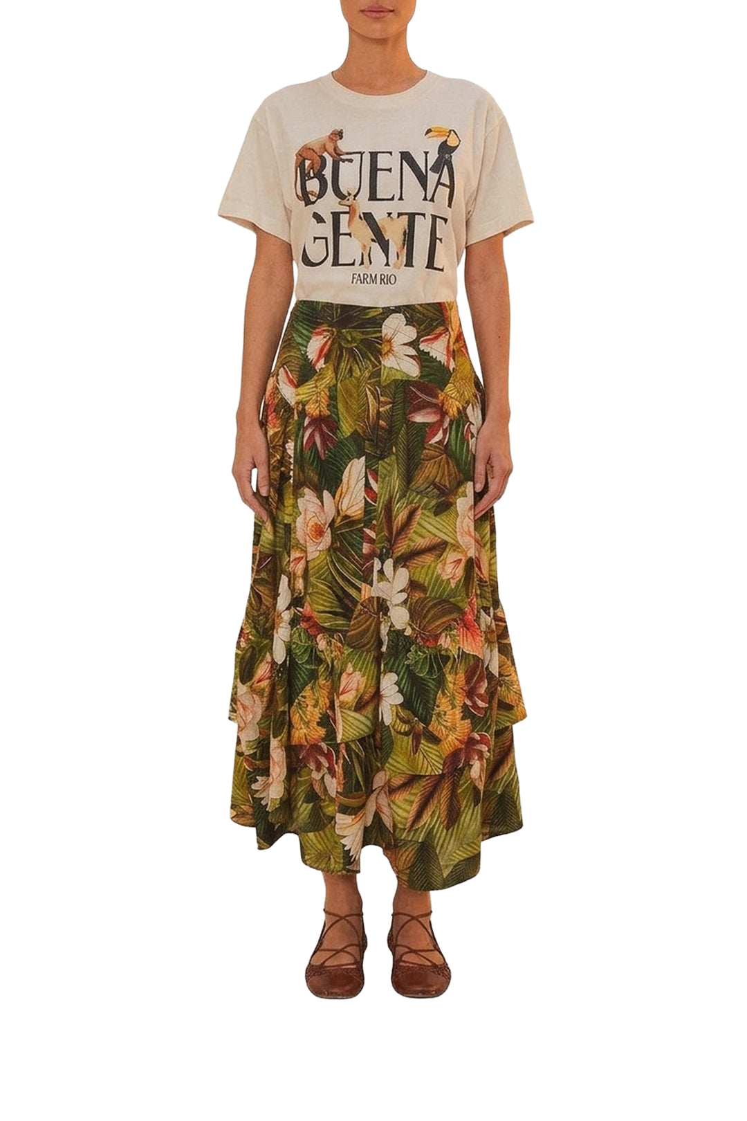 T-shirt Buena Gente en coton - Blanc