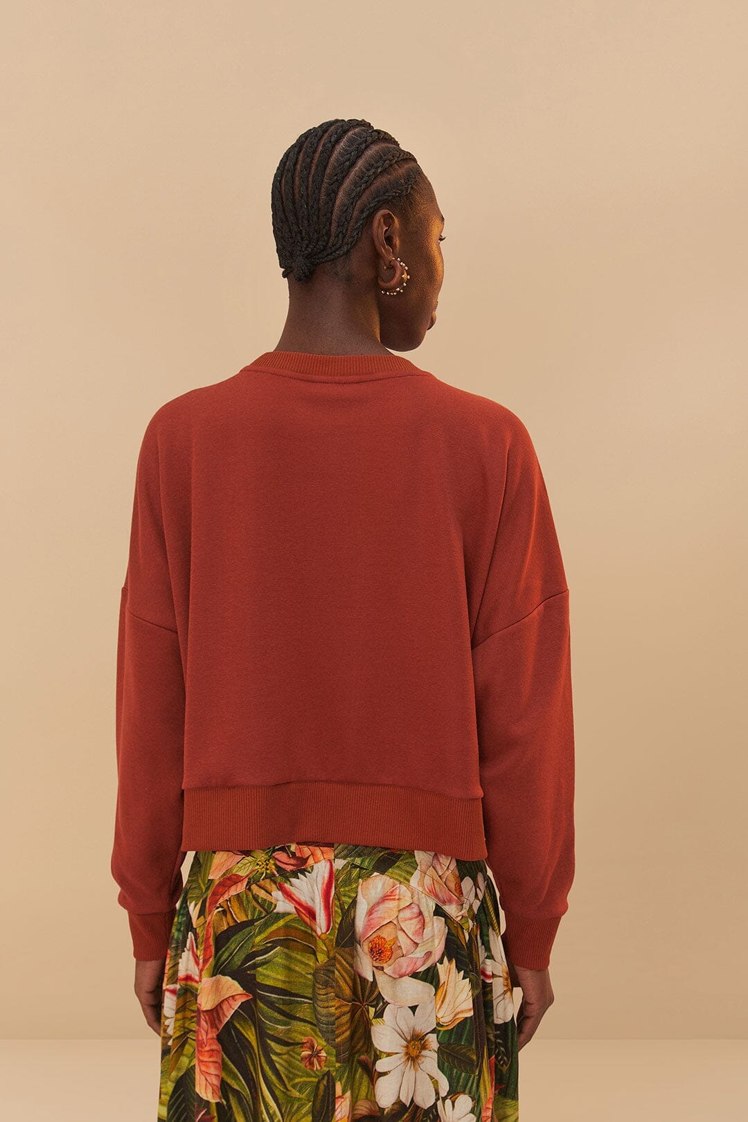 Pull Buena Gente en coton - Bordeaux