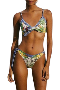 Haut de bikini Tropical Destination - Blanc