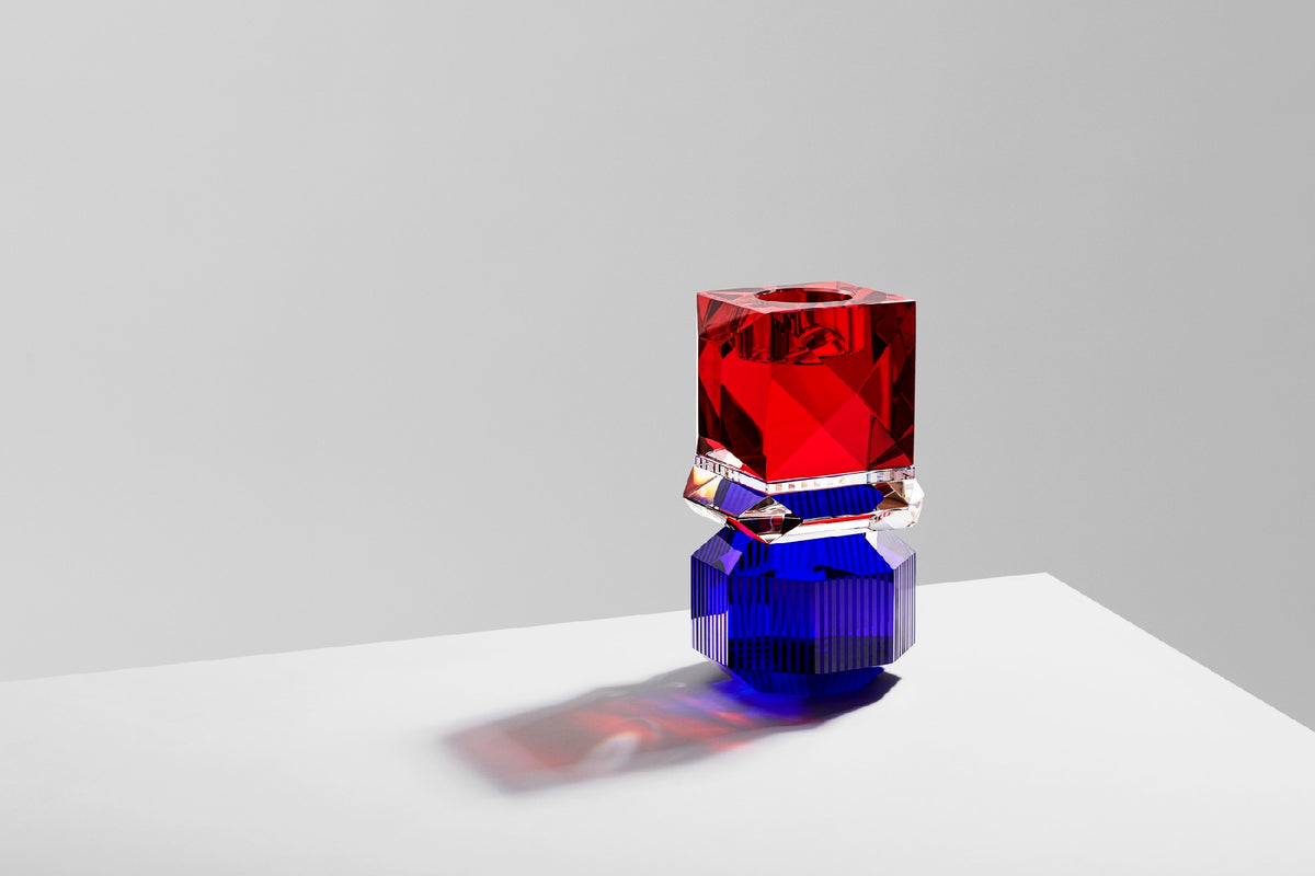 Photophore Dakota - Red, Clear & Cobalt