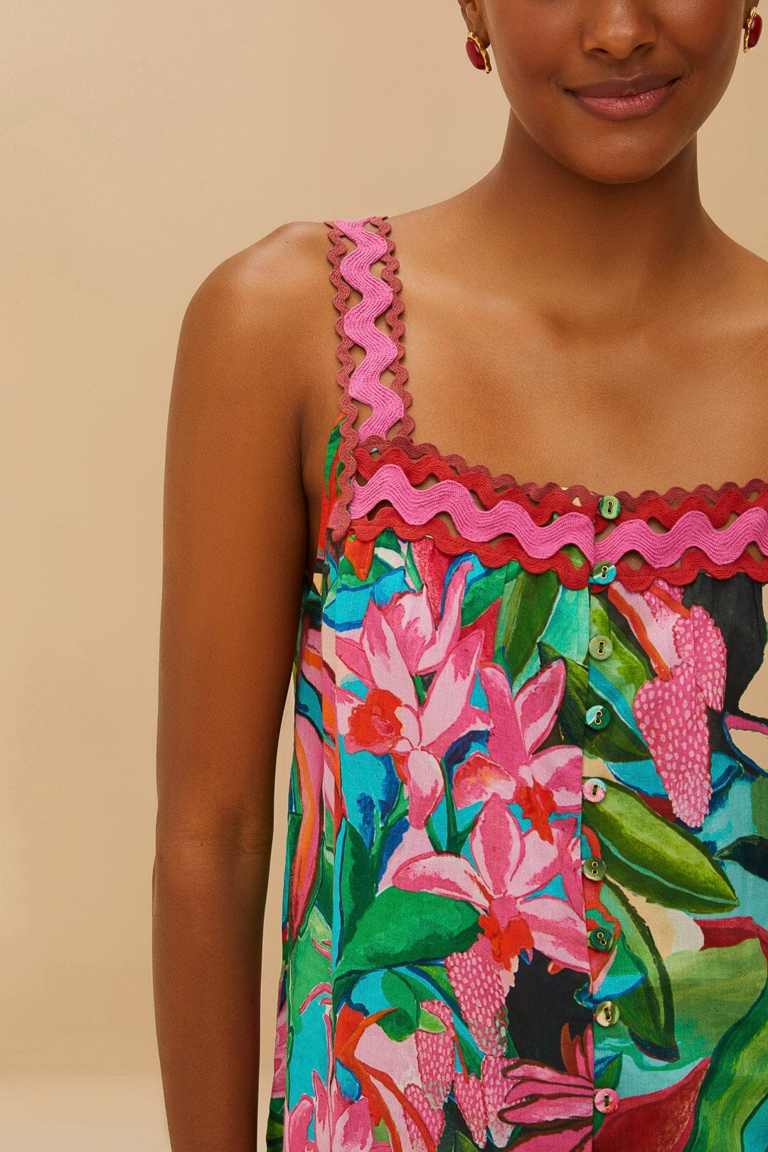 Débardeur Dream Garden en coton - Multicolore