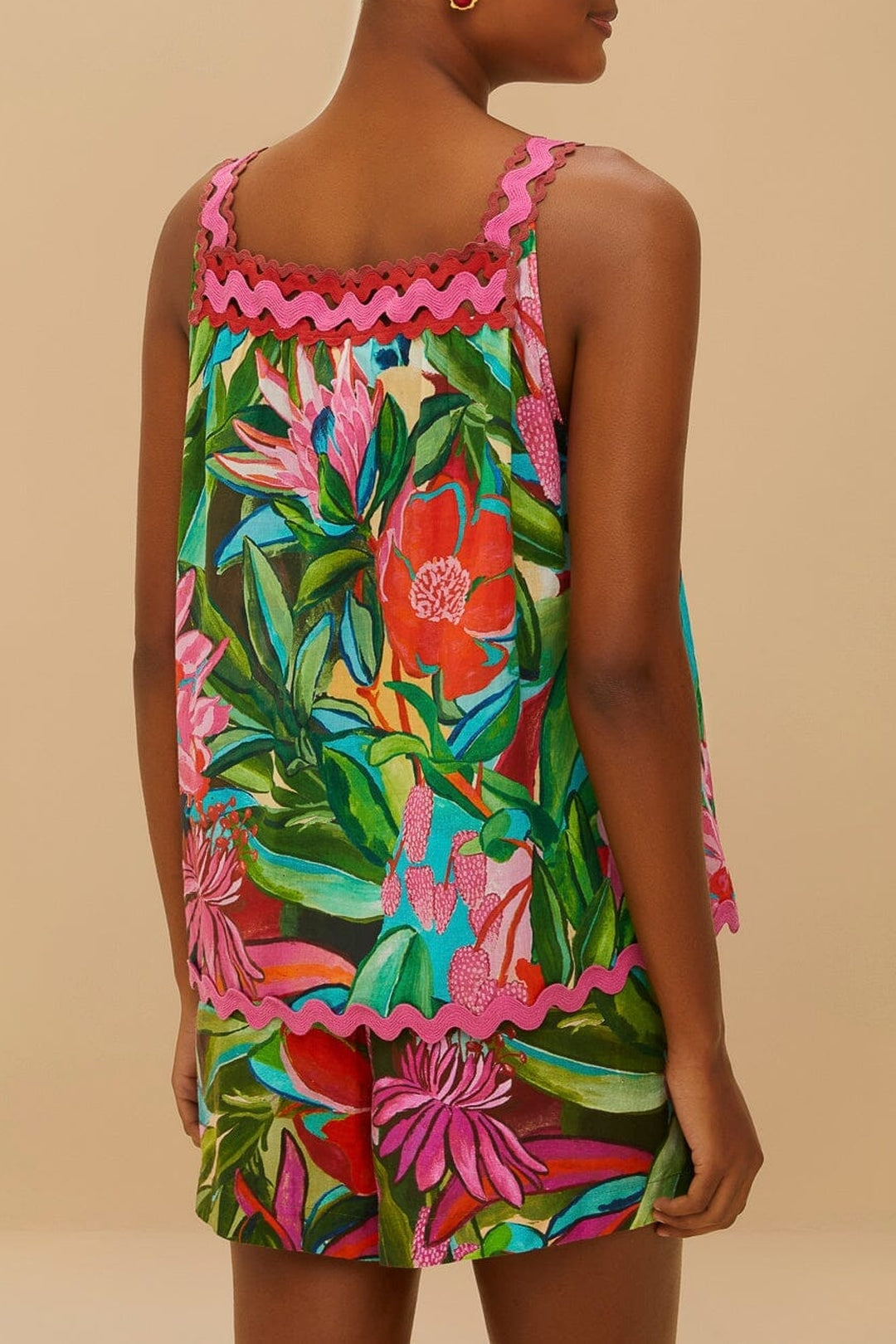 Débardeur Dream Garden en coton - Multicolore