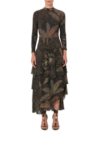 Body Golden Foliage en coton - Noir