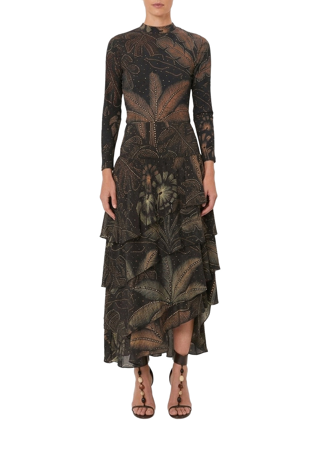 Body Golden Foliage en coton - Noir