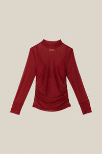 T-shirt à manches longues en jersey - Rouge