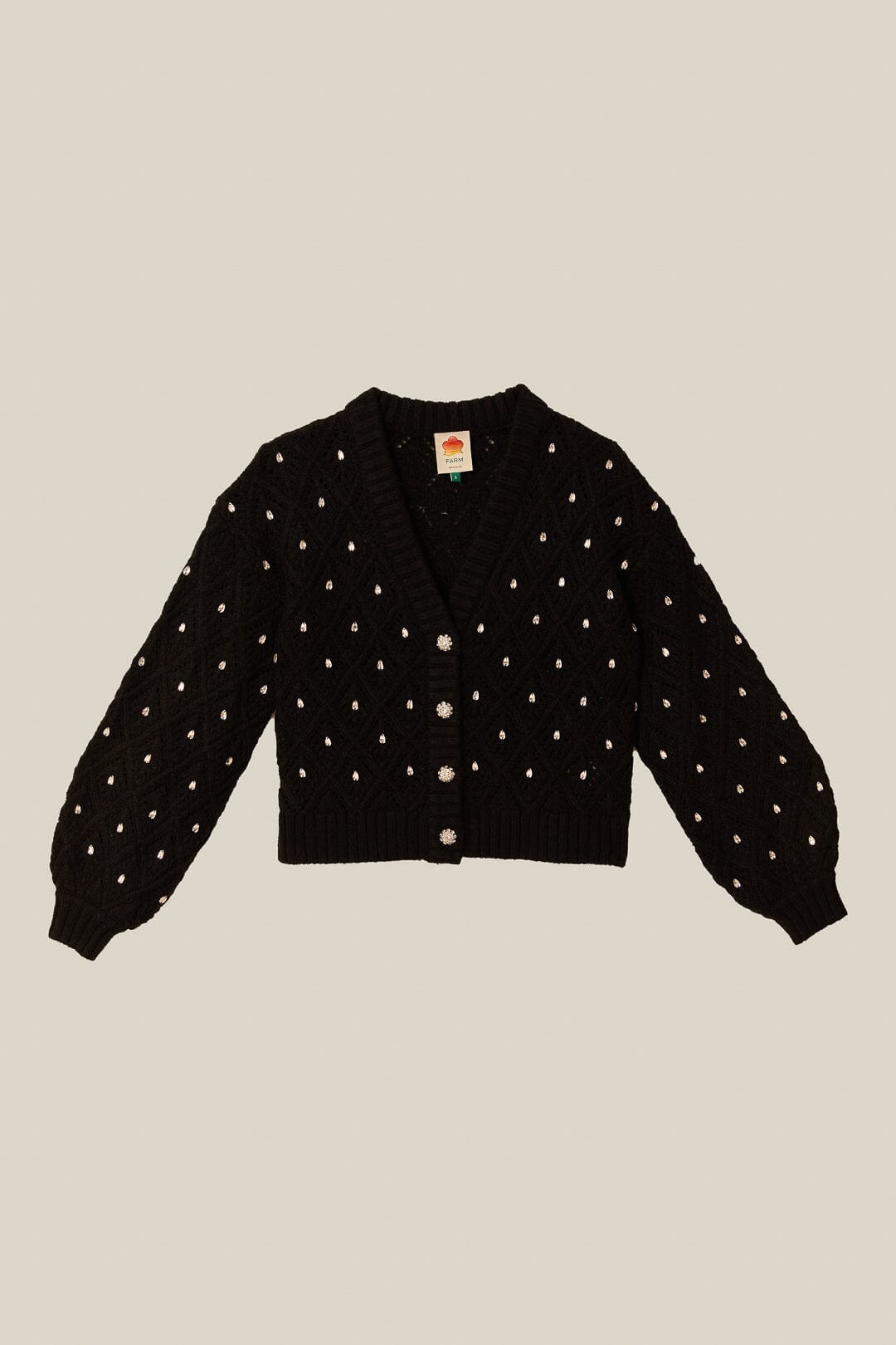 Pull en maille et dentelle - Noir
