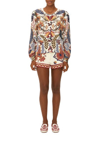 Cardigan Boho Glam en maille - Blanc