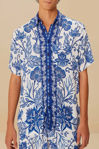 Chemise unisexe Shell Garden - Blanc